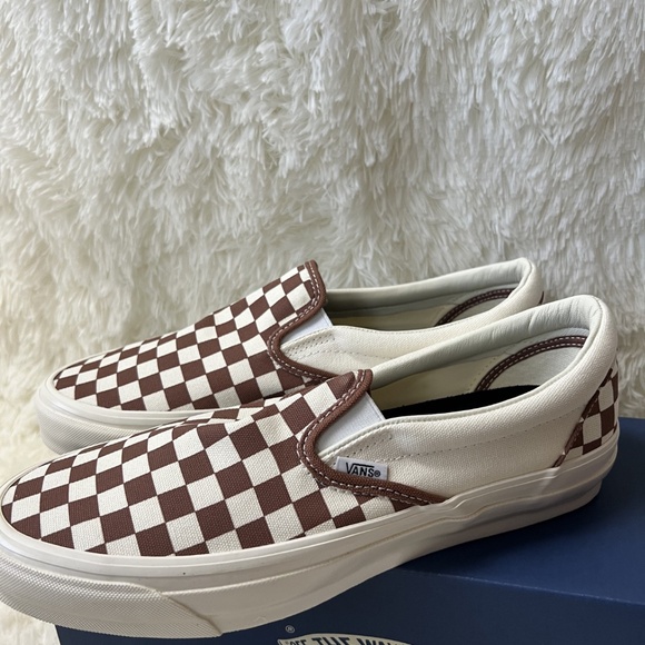 Vans Canvas Plaid Print Loafer Sneakers Men\'s Size: 10.5 main image 5